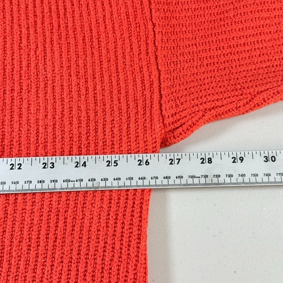 Aerie Oversized Cardigan‎ Sweater Womens Small Orange Academia Boyfriend Fall - Picture 7 of 12